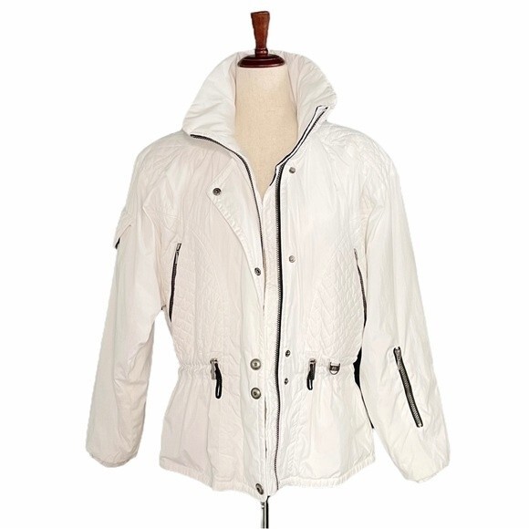 Vintage Nils Snow Jacket Winter White Anorak Women’s Size Medium Ski Snowboard - Picture 3 of 16